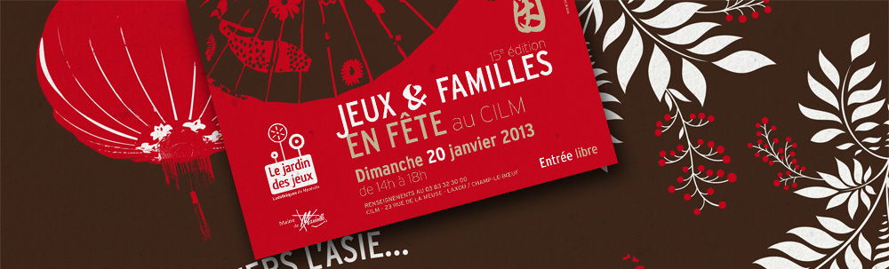 affiche pour jeux et familles au CILM