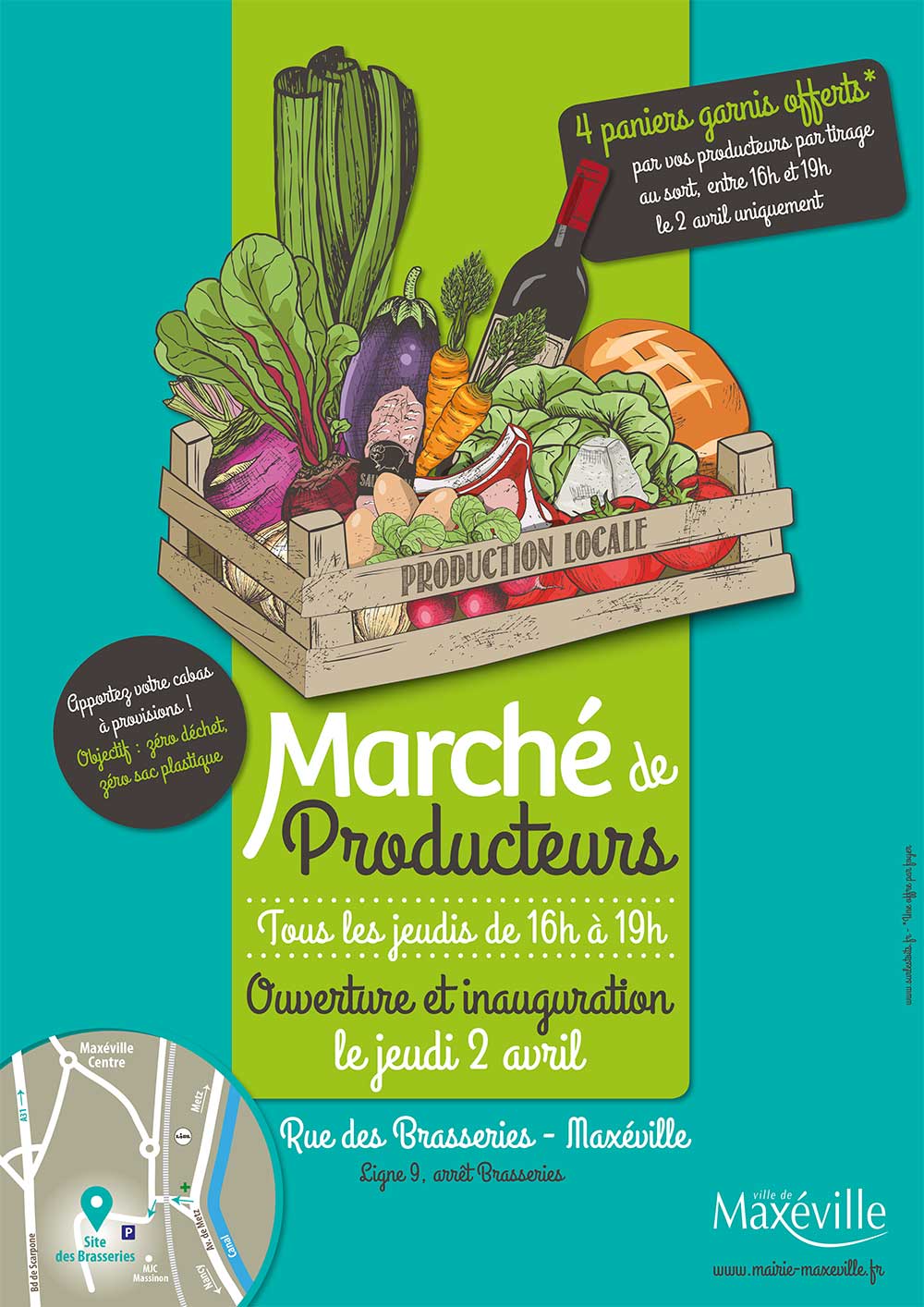 Affiche du marché des producteurs